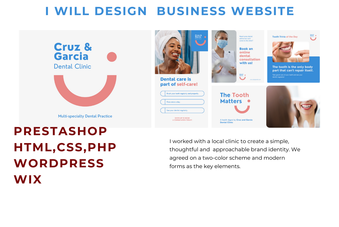 I will Design and Develop a full functioning and responsive   business website